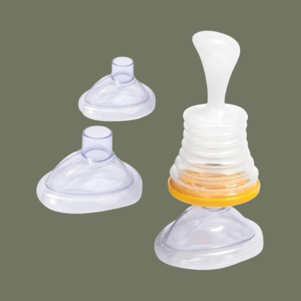 yogmaan Silicone Baby Feeding Spoon Bottle with Easy Press Flow Manual Nasal Aspirator-picture-32