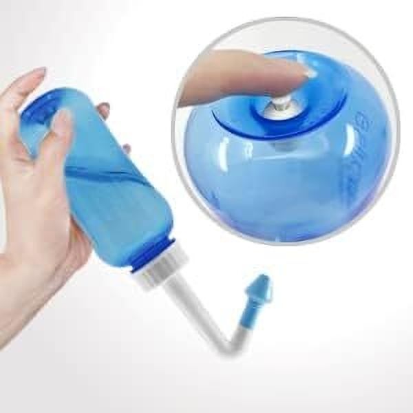 Neti Pot Sinus Rinse Bottle Nose Wash Cleaner Manual Nasal 300ML Manual Nasal Aspirator-image-43