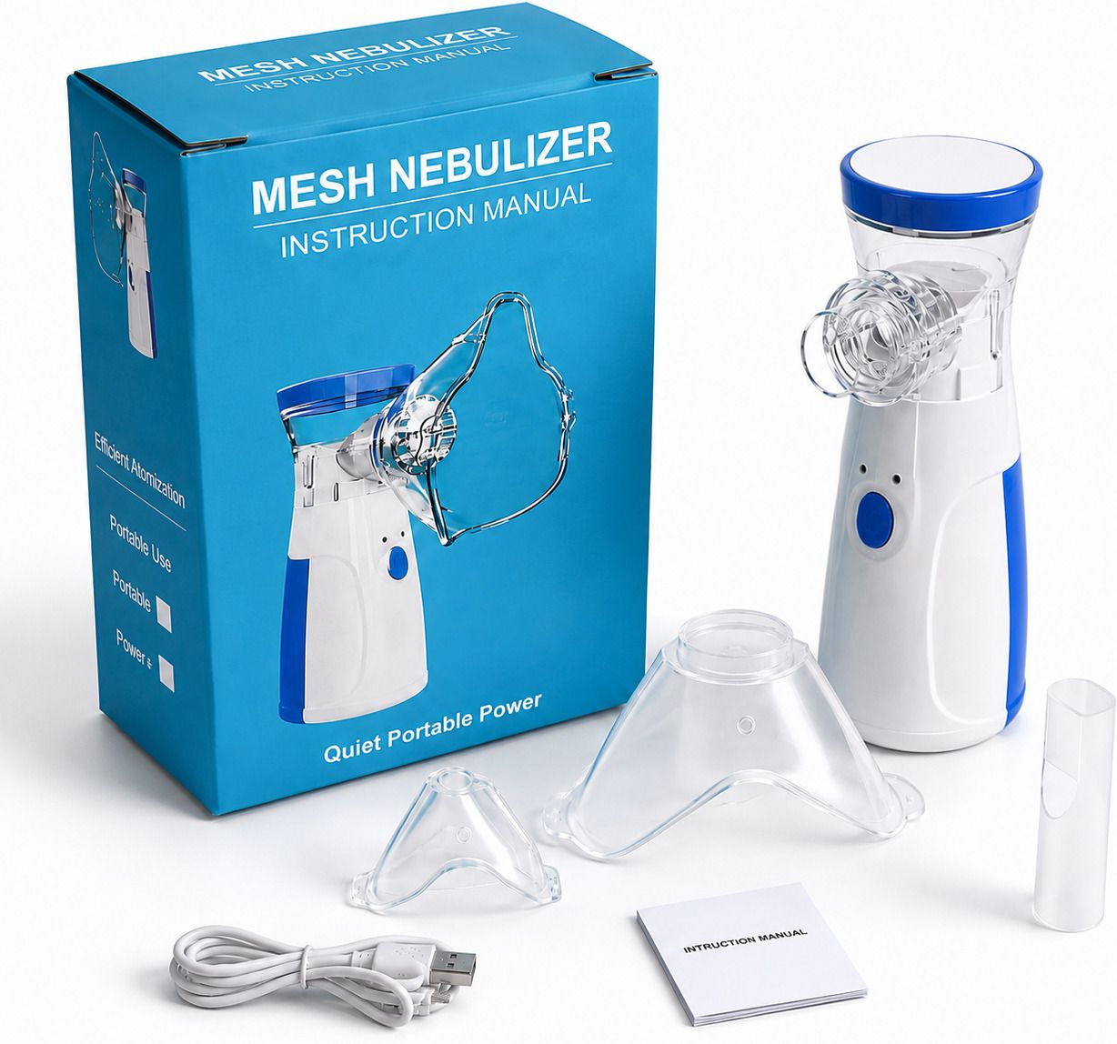 CROSSVEDIC Portable Mesh Nebulizer Machine for Adults & Kids – USB Rechargeable Nebulizer-image-43