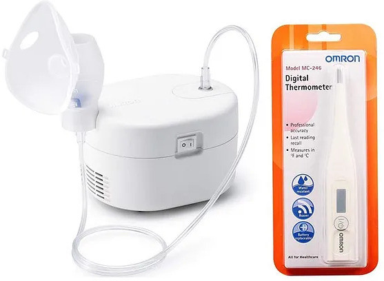 OMRON NEBULIZER WITH MC246 THERMOMETER Nebulizer image 1