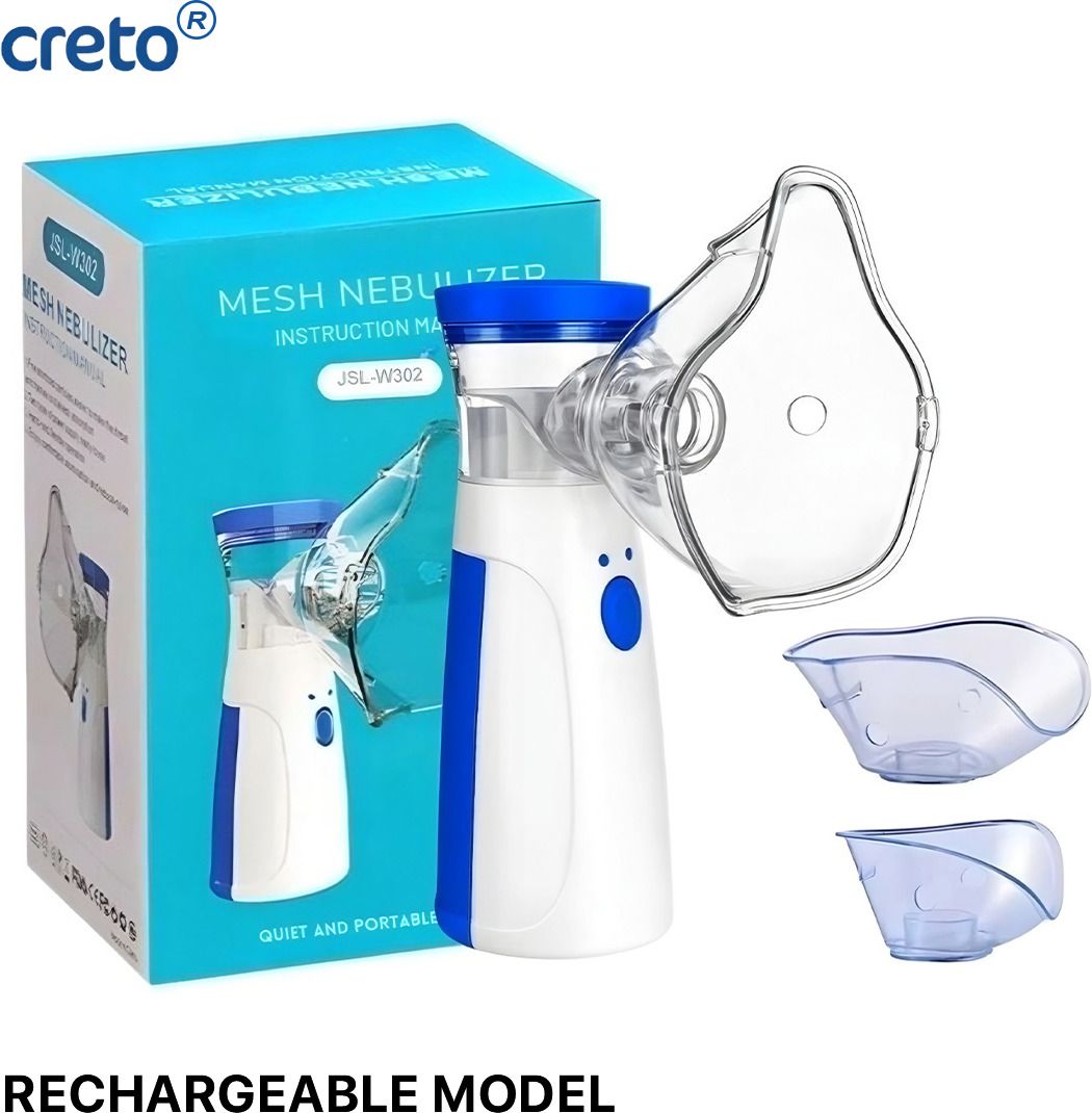 CRETO JSLW-302 Inbuilt Battery Rechargeable Mesh Nebulizer for Adults and Kids Nebulizer-picture-22