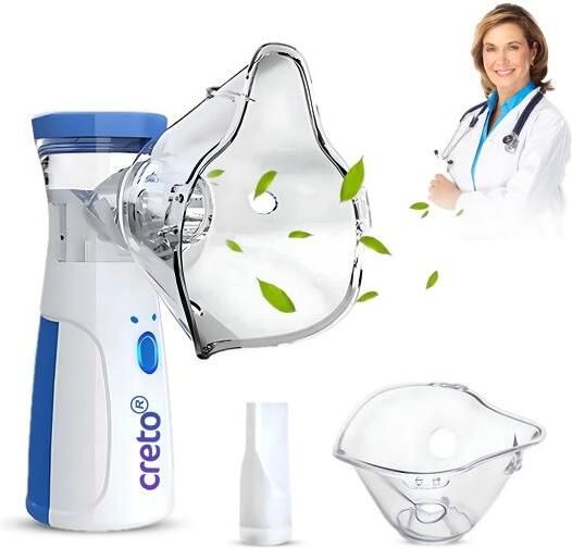 CRETO Modern Rechargeable Mesh Nebulizer for Home Healthcare and Travel Use Nebulizer-image-19