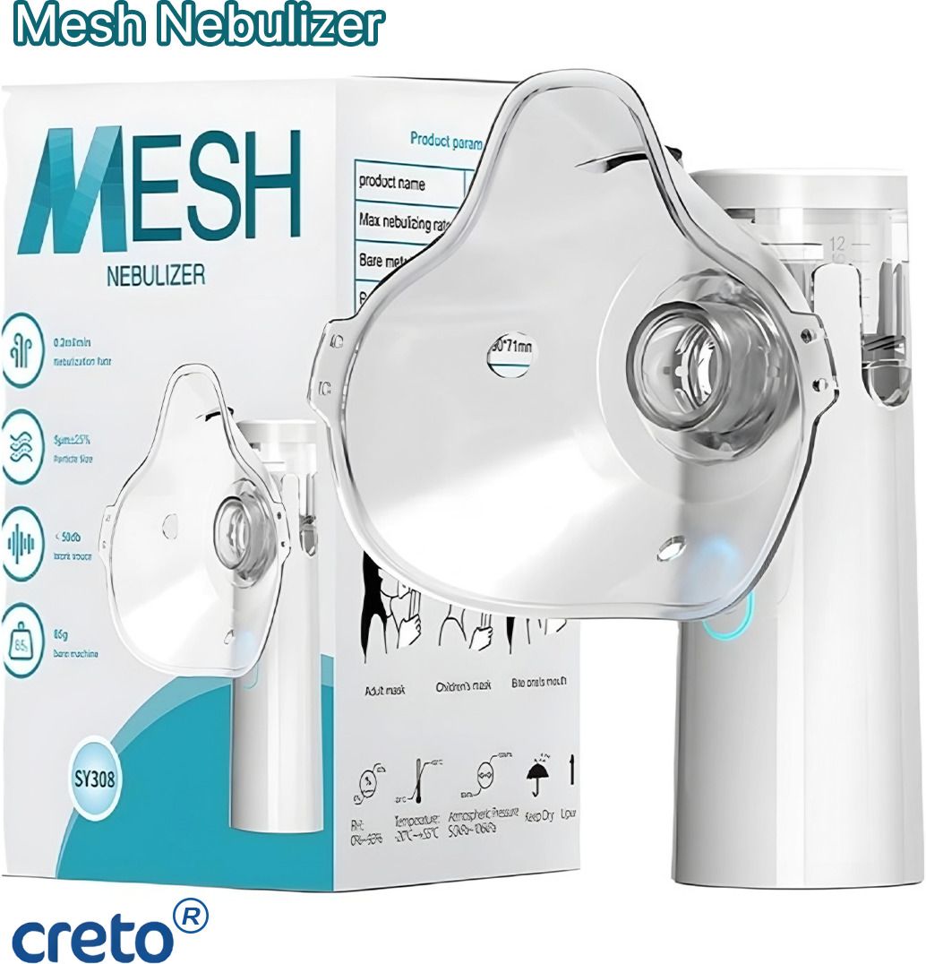 CRETO SY-308 Portable Mesh Nebulizer Device for Adults & Kids Nebulizer-picture-17