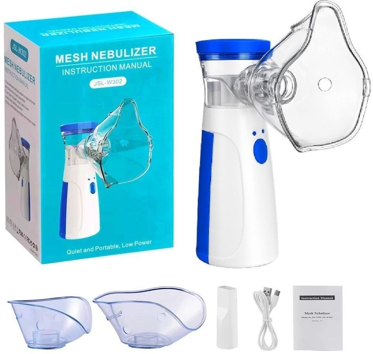 Fangtooth JSLW-302 Compact Mesh Nebulizer Machine for Adults/Kids Nebulizer-image-27