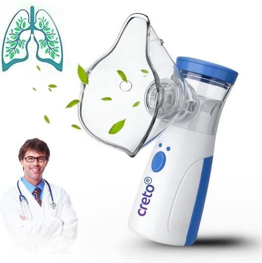 CRETO Rechargeable Mesh Nebulizer Portable Handheld Inhaler for Adults Kids Nebulizer-image-14