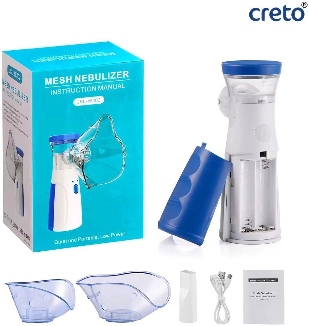 CRETO JSL-W302 Portable Mesh Nebulizer Handheld Device for Adults & Kids- Nebulizer-picture-26