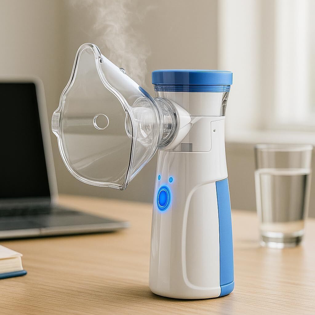 KIAANENTERPRISES Handheld Mesh Nebulizer for Adults & Kids [USB & Battery operated] Nebulizer-image-42