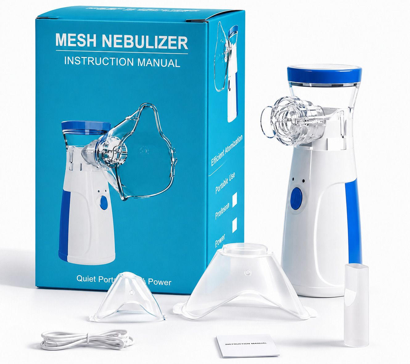 CROSSVEDIC Portable Rechargeable Nebulizer Machine for Kids & Adults with Mask Nebulizer-image-33