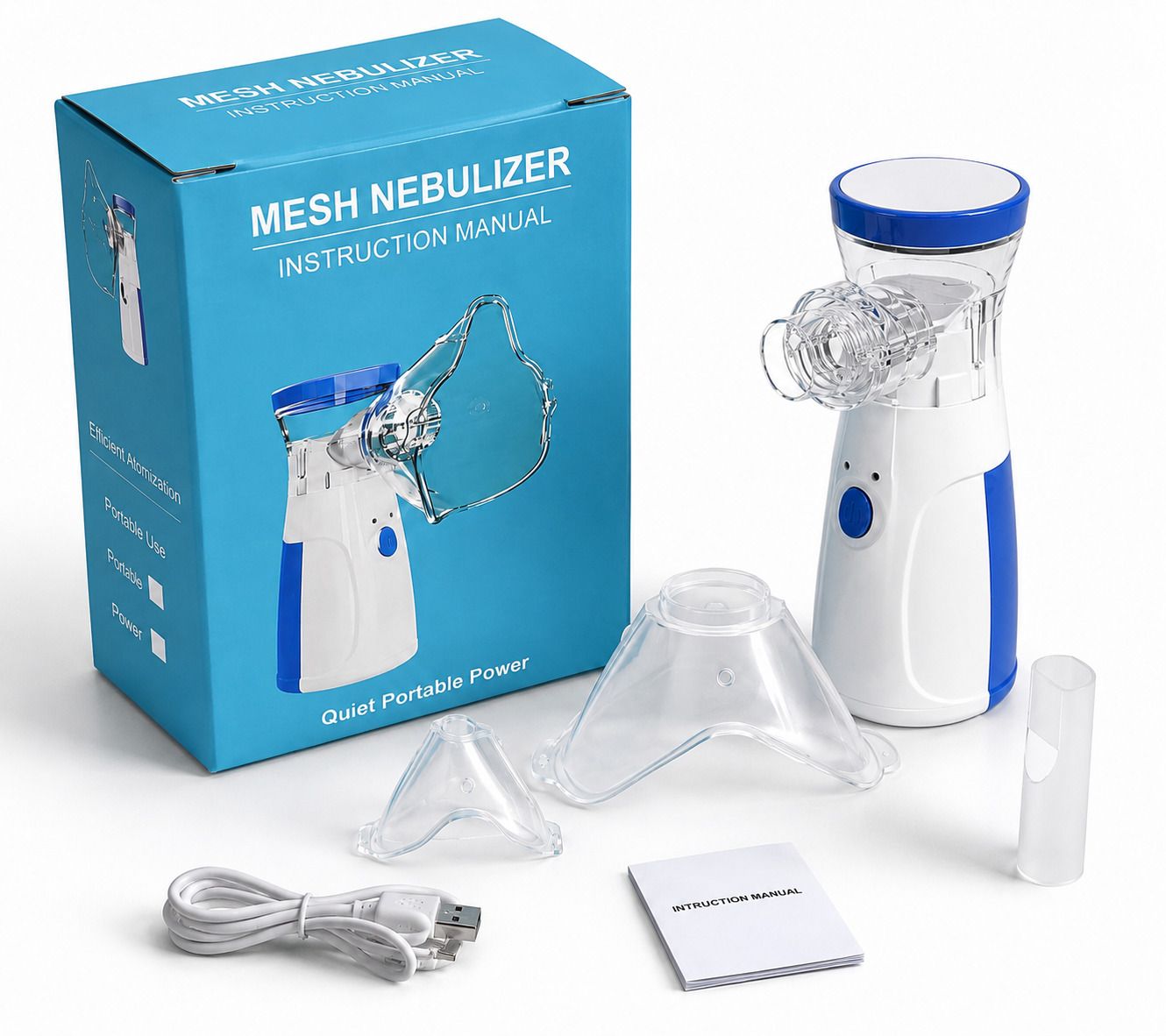 CROSSVEDIC Portable Mesh Nebulizer Machine for Adults & Kids Ultra Quiet Cool Mist Inhaler Nebulizer-image-34