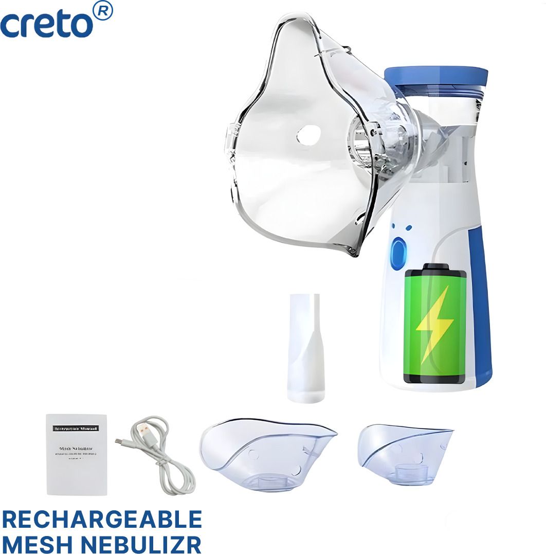 CRETO JSLW-302 Mesh Nebulizer, Rechargeable for Kids and Adults (Built-in Battery) Nebulizer-picture-17