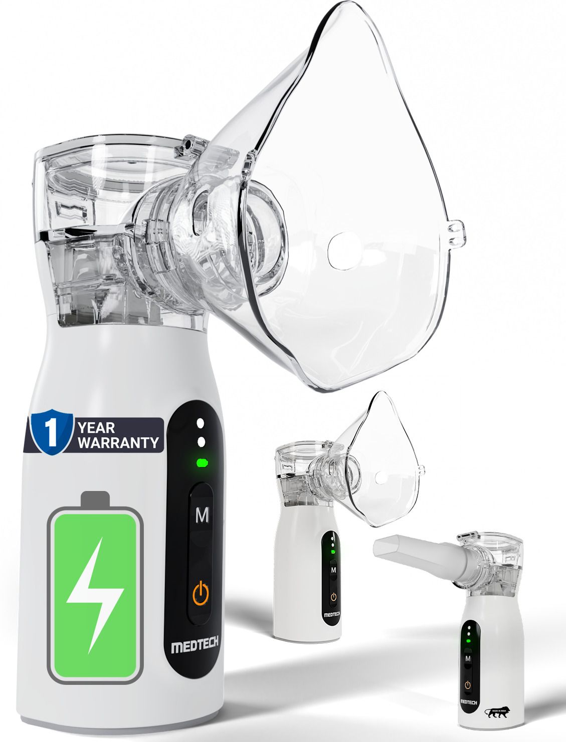 Medtech Rechargeable Portable Mesh Nebulizer for Adults & Kids | Nebulizer for Travel Nebulizer-image-30
