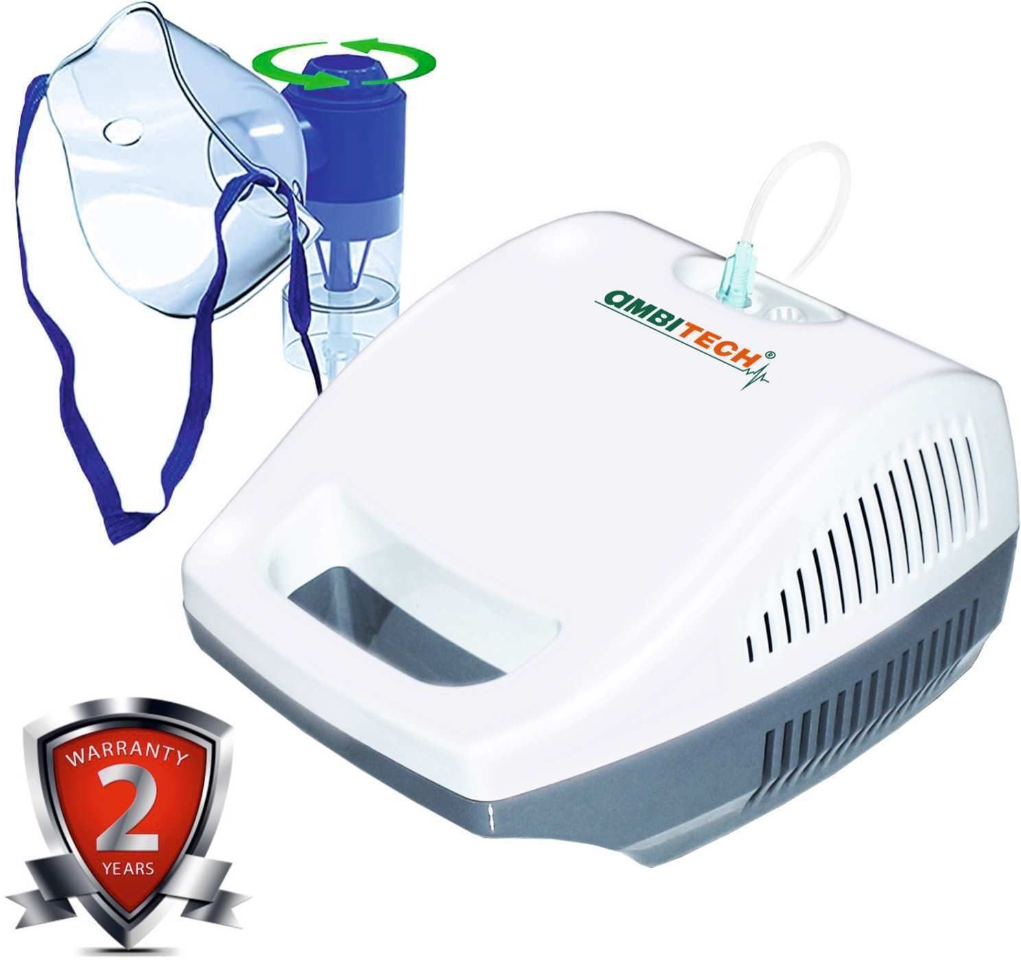 AMBITECH Compressor Nebulizer Machine Kit White (Made in India) Nebulizer-image-1