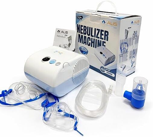alis Nebulizer Machine With Kit Portable, Low Noise, Adult & Child Mask Mouthpiece Nebulizer-image-33
