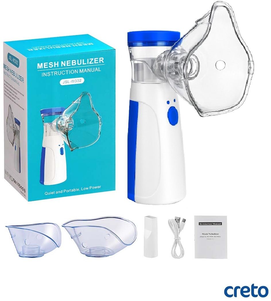 CRETO JSL4W302 Mesh Nebulizer for Adults & Kids, Handheld Machine Mesh Nebulizer-image-26
