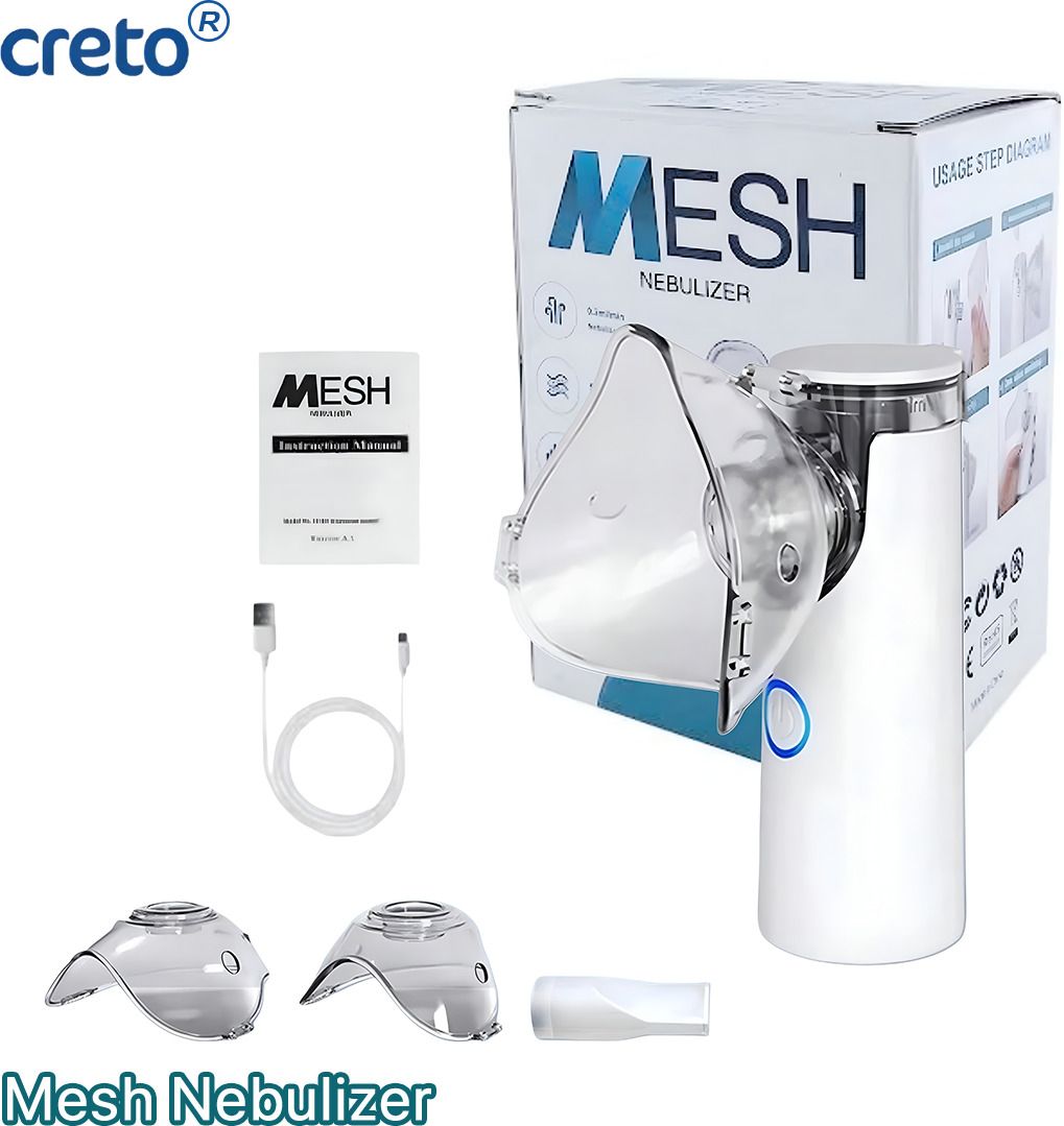 CRETO SY308 Mesh Nebulizer Portable Handheld Machine for Adults & Kids Nebulizer-image-19