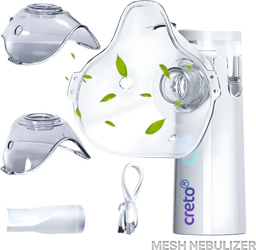 CRETO White SY308 Portable Nebulizer Compact Build for Family Healthcare Nebulizer-image-44