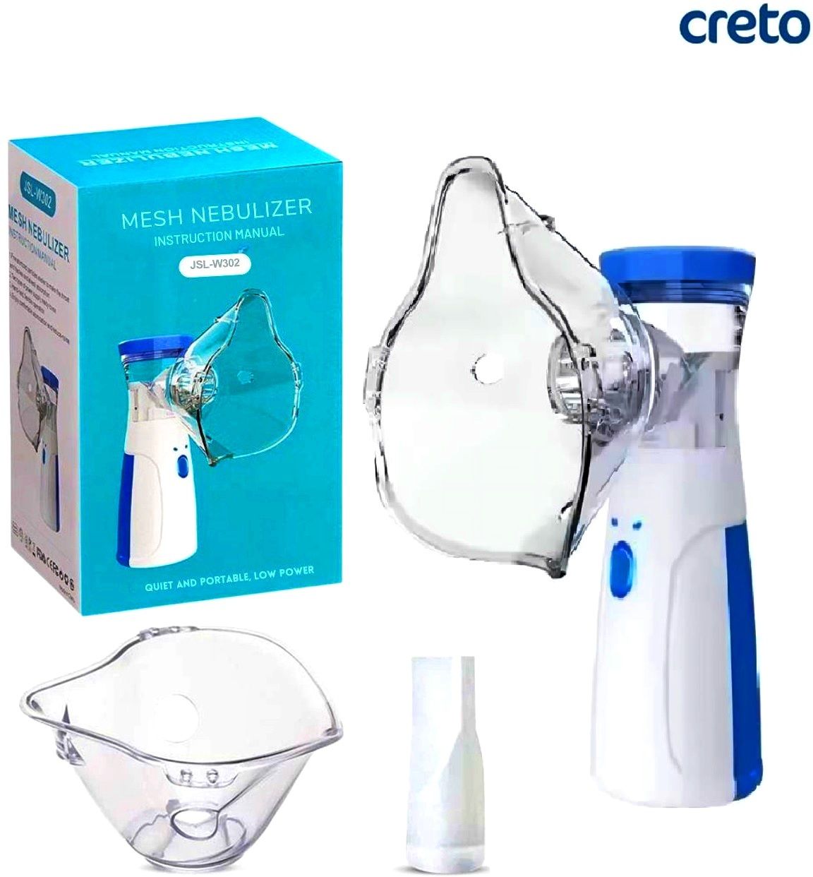 CRETO JSL-W302 Mesh Nebulizer Portable Machine for Adults and Kids Nebulizer-picture-27