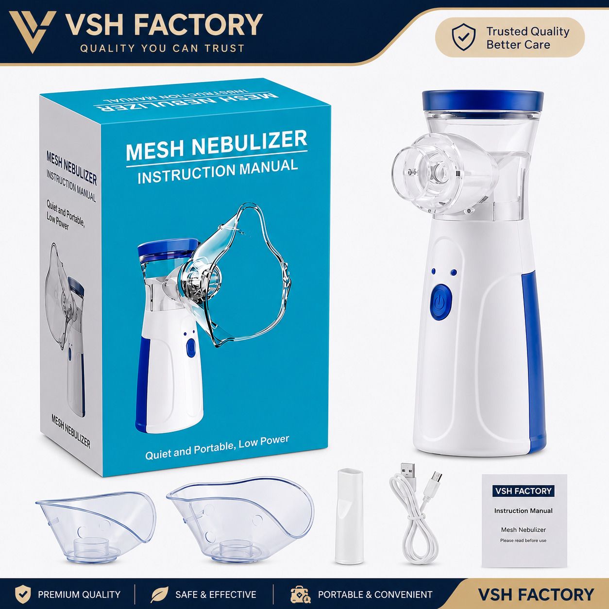 VshFactory Portable Mesh Nebulizer for Adults & Kids Nebulizer-image-8
