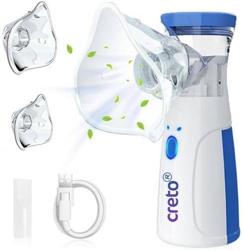 CRETO Smart Rechargeable Mesh Nebulizer for Quick and Comfortable Inhalation Nebulizer-image-9