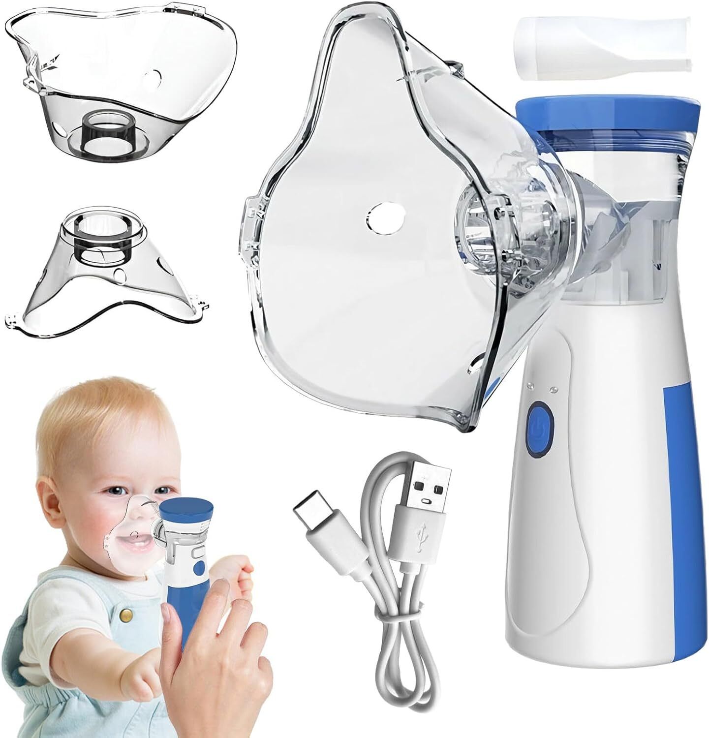 KIAANENTERPRISES Portable Silent Mesh Nebulizer for Adults & Kids [USB & Battery operated] Nebulizer-picture-11