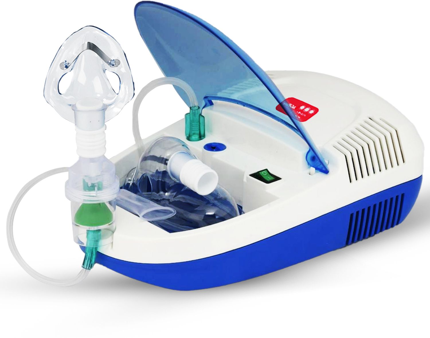 AGEasy Low Sound Compartment Compressor Machine Kit with MouthPiece, Child & Adult Mask Nebulizer