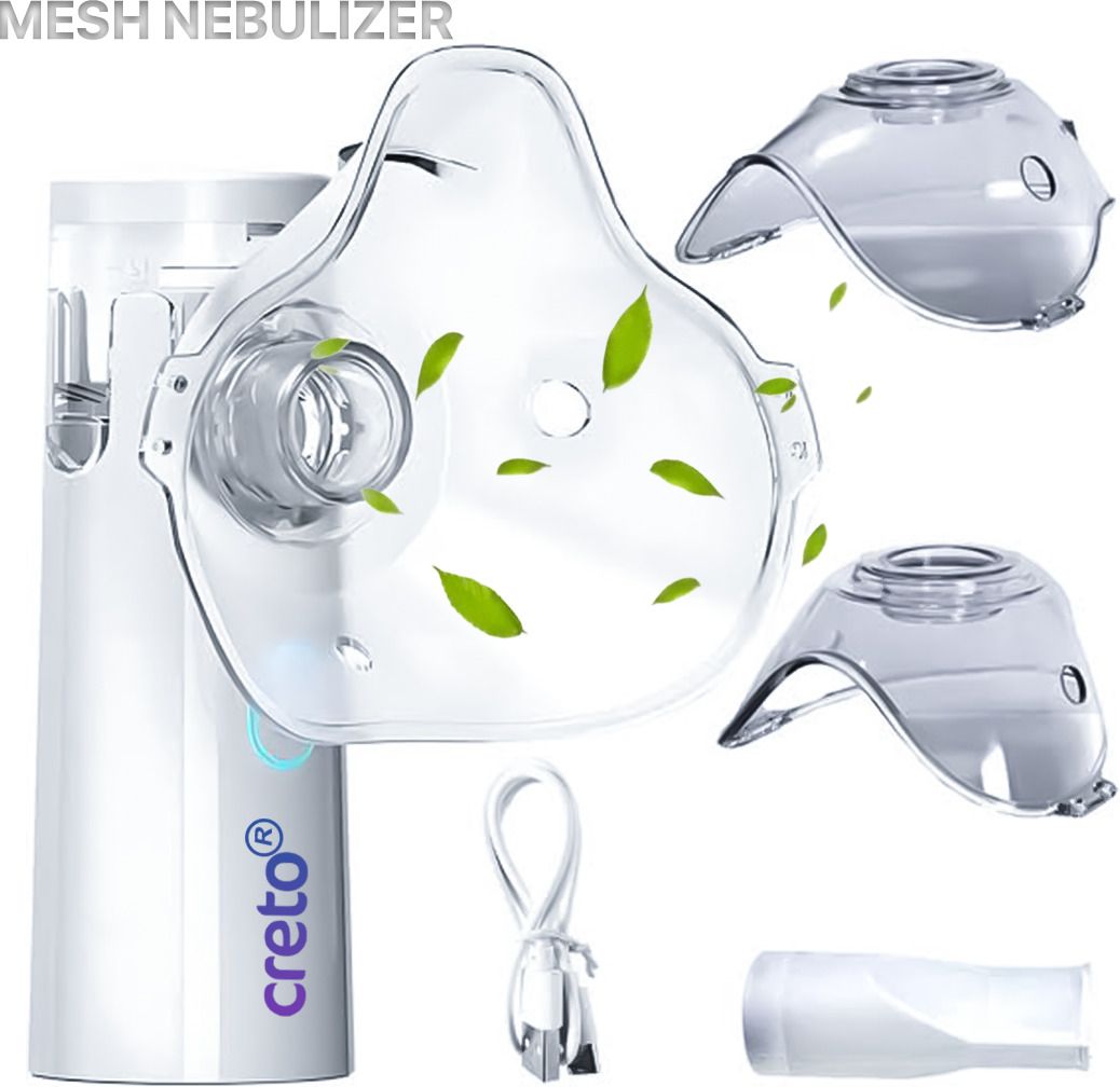 CRETO SY308 White Nebulizer Quiet Performance with Ultra Fine Atomization Nebulizer-image-24
