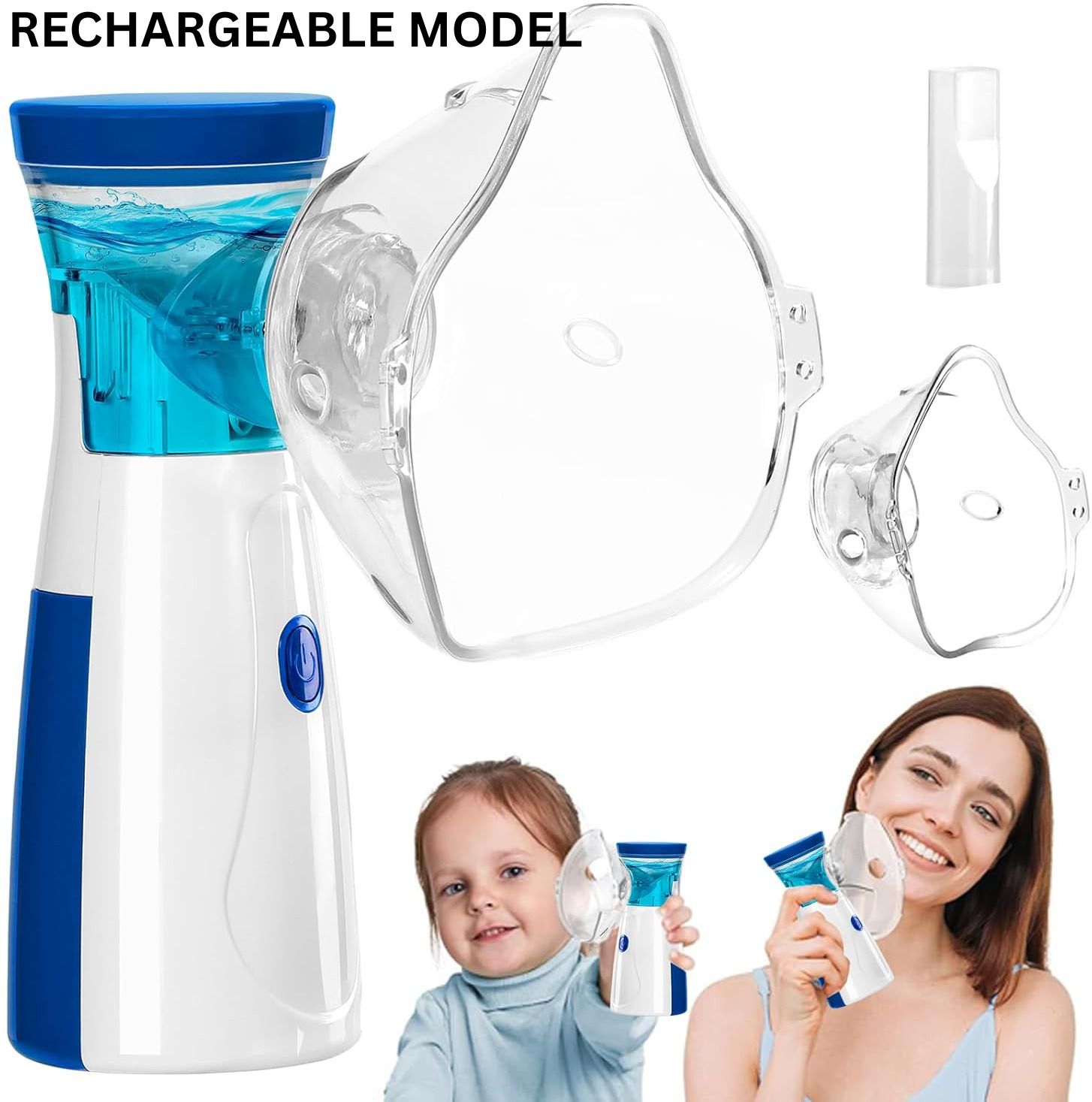 HEALBIRD [RECHARGEABLE MODEL] Mini Handheld Mesh Nebulizer for Adults and Kids Nebulizer-image-17