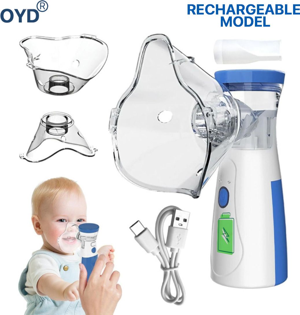 OYD Ultra Fine Mist Portable Mesh Nebulizer with Long Lasting Battery Support Nebulizer-image-9