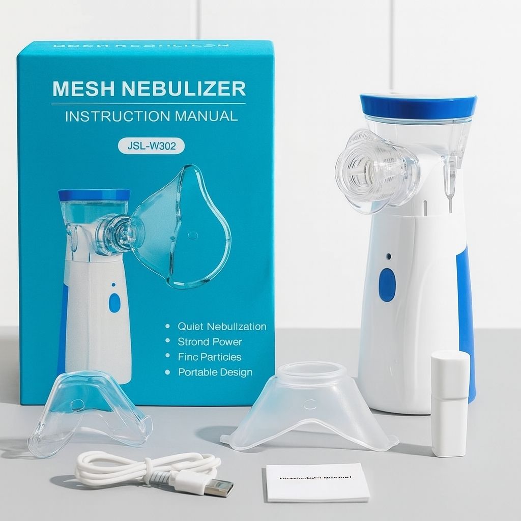 Aman Med Rechargeable Portable Mesh Nebulizer Machine Nebulizer-image-44
