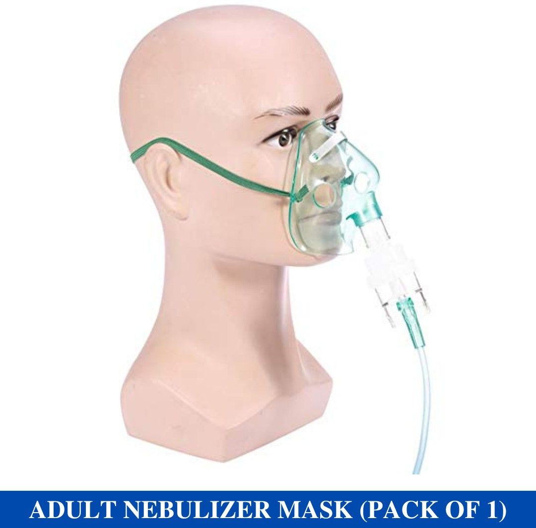 V SURZ ADULT NEBULIZER MASK WITH AIR TUBE, MEDICINE CHAMBER ,NEBULIZER MASK (PACK OF 1) Nebulizer-picture-26