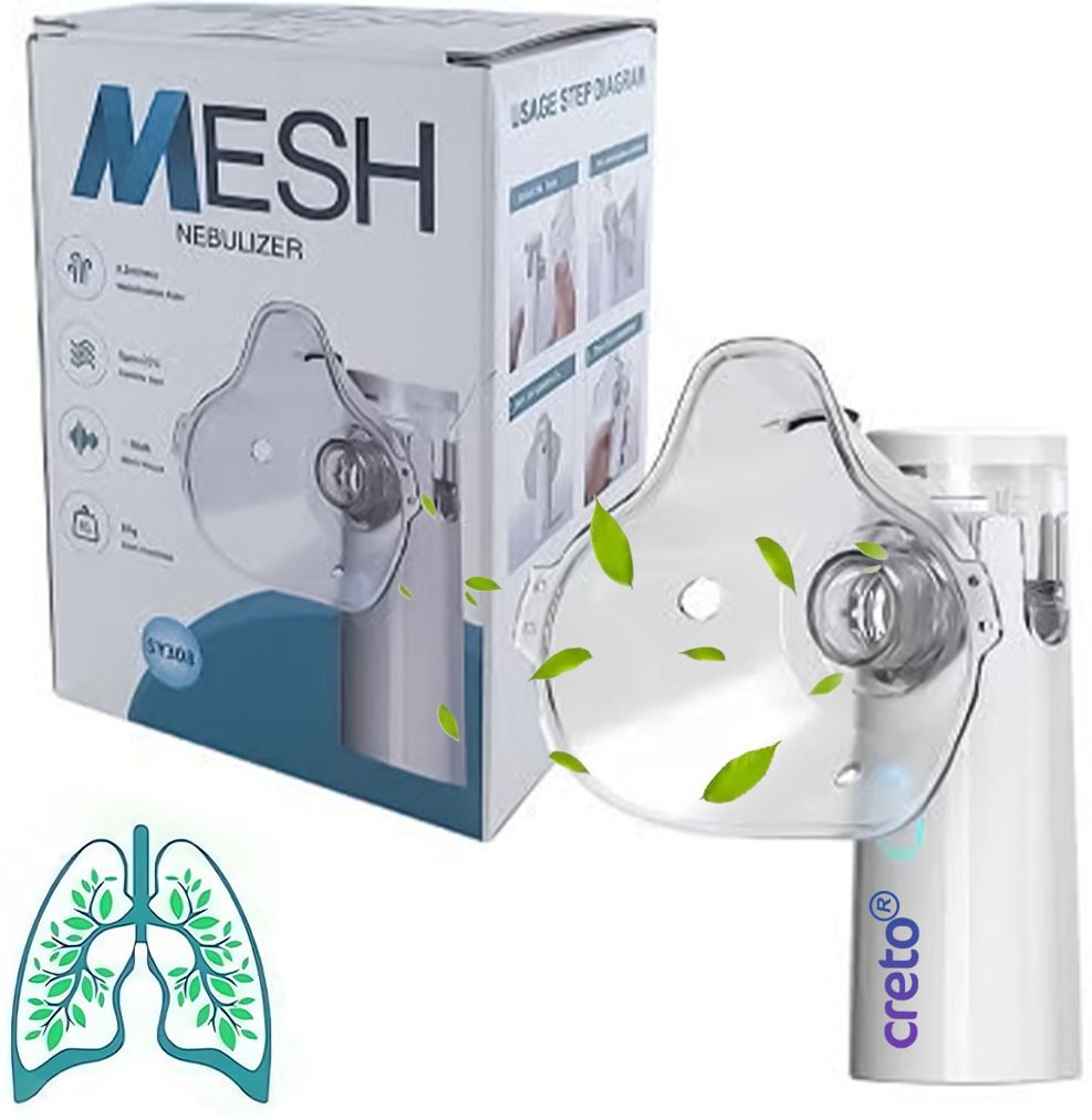 CRETO SY308 White Respiratory Inhaler Fine Particle Mist for Better Delivery Nebulizer-picture-18
