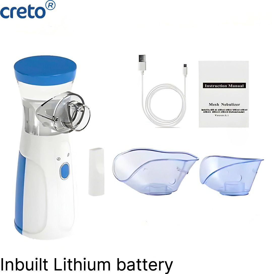 CRETO Mesh Nebulizer Rechargeable for Kids and Adults (Built-in Battery) JSL-W302 Nebulizer-picture-25