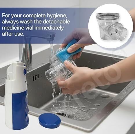 KTOSTON One Touch Operation, No Noise, High Nebulization Rate, Personal Nebulizer-image-27