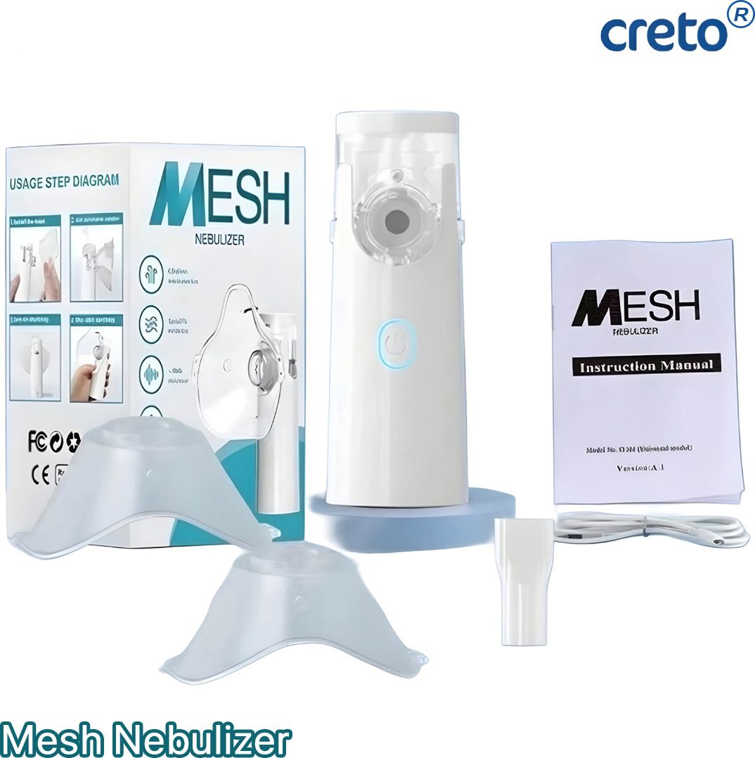 CRETO SY-308 Mesh Nebulizer Portable Machine for Kids & Adults Nebulizer-picture-20