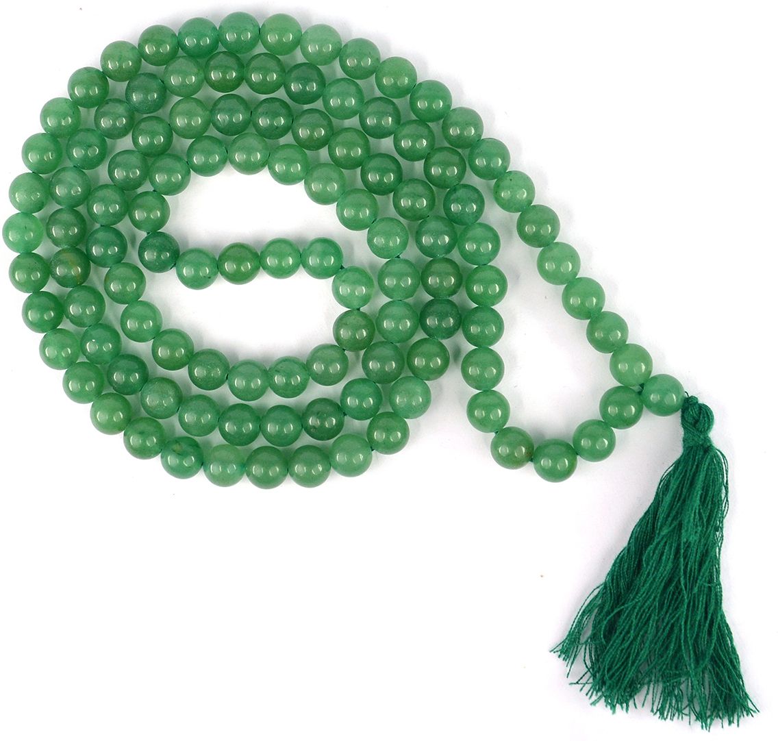 Green Jade 8 mm 108 Round Beads Jaap Mala Neckalce for Unisex Beads, Jade Crystal Chain-image-40