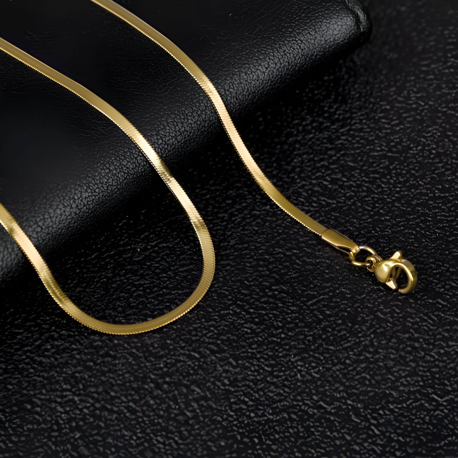 junky jewel Latest Anti Tarnish Snake Chain Design Gold Chain For Men Artificial Neck Chain Gold-plated Plated Stainless Steel Chain-picture-22
