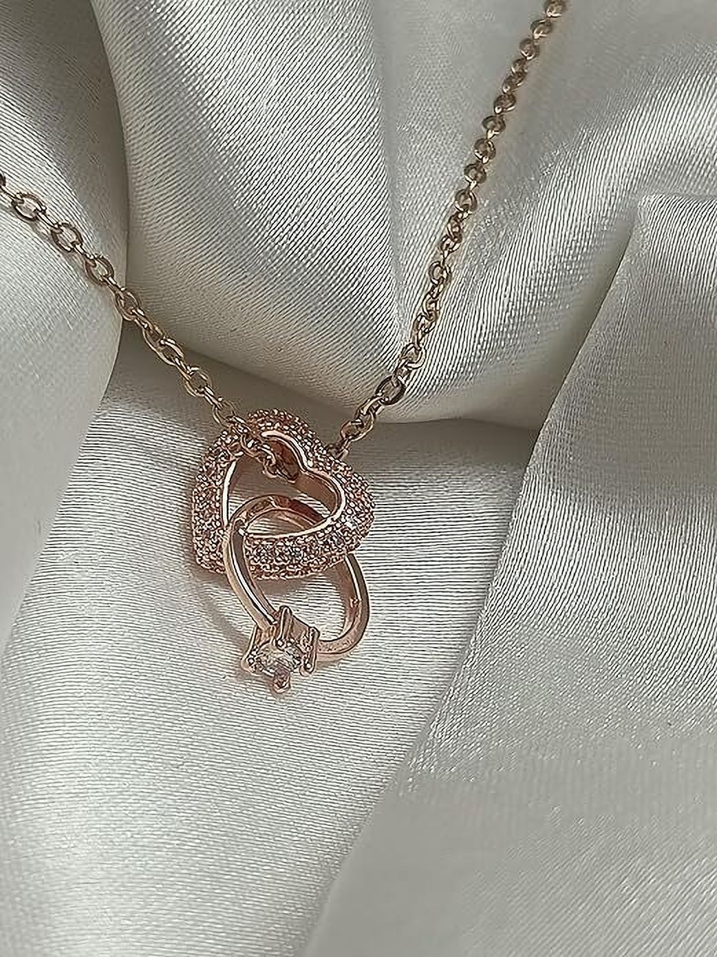 Sterling Silver Diamond Sterling Silver Pendant Set-image-37