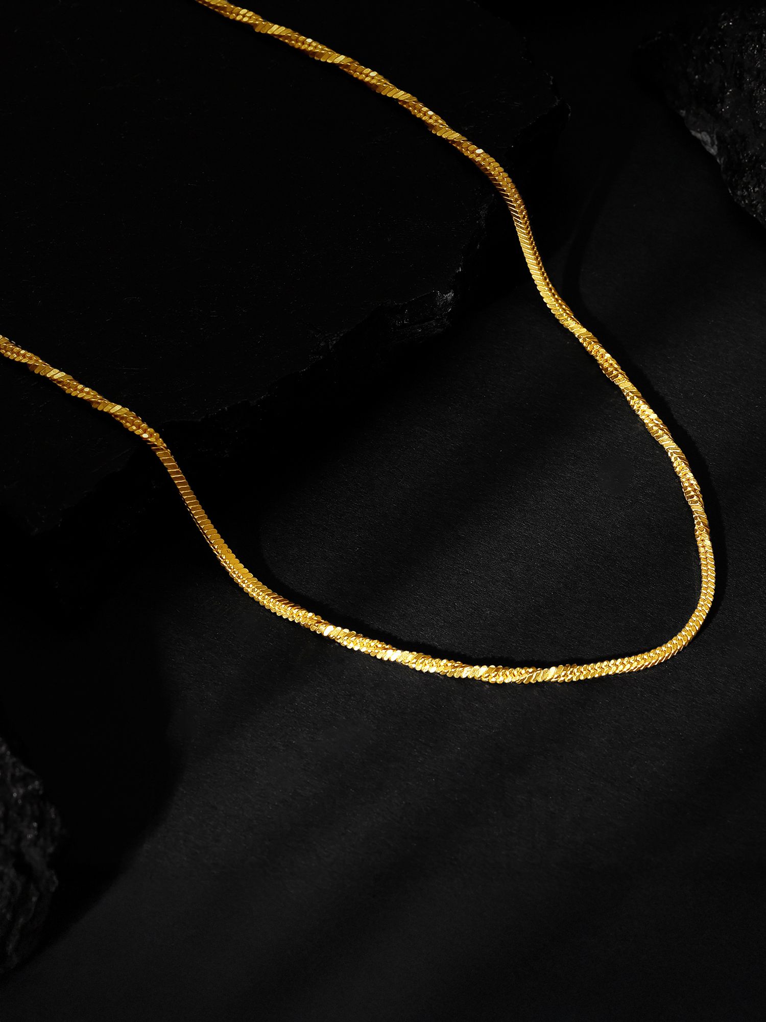 925 Silver Golden Charismatic Chain For Him|Lifetime Plating|6 Month Warranty Gold-plated Plated Sterling Silver Chain-image-46