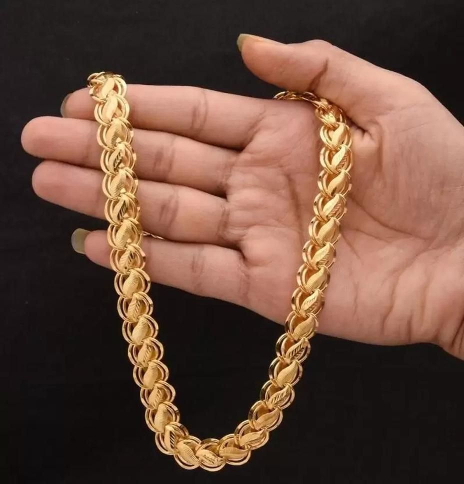 Neck chain for mens and chain for boy gold plated Gold-plated Plated Copper Chain