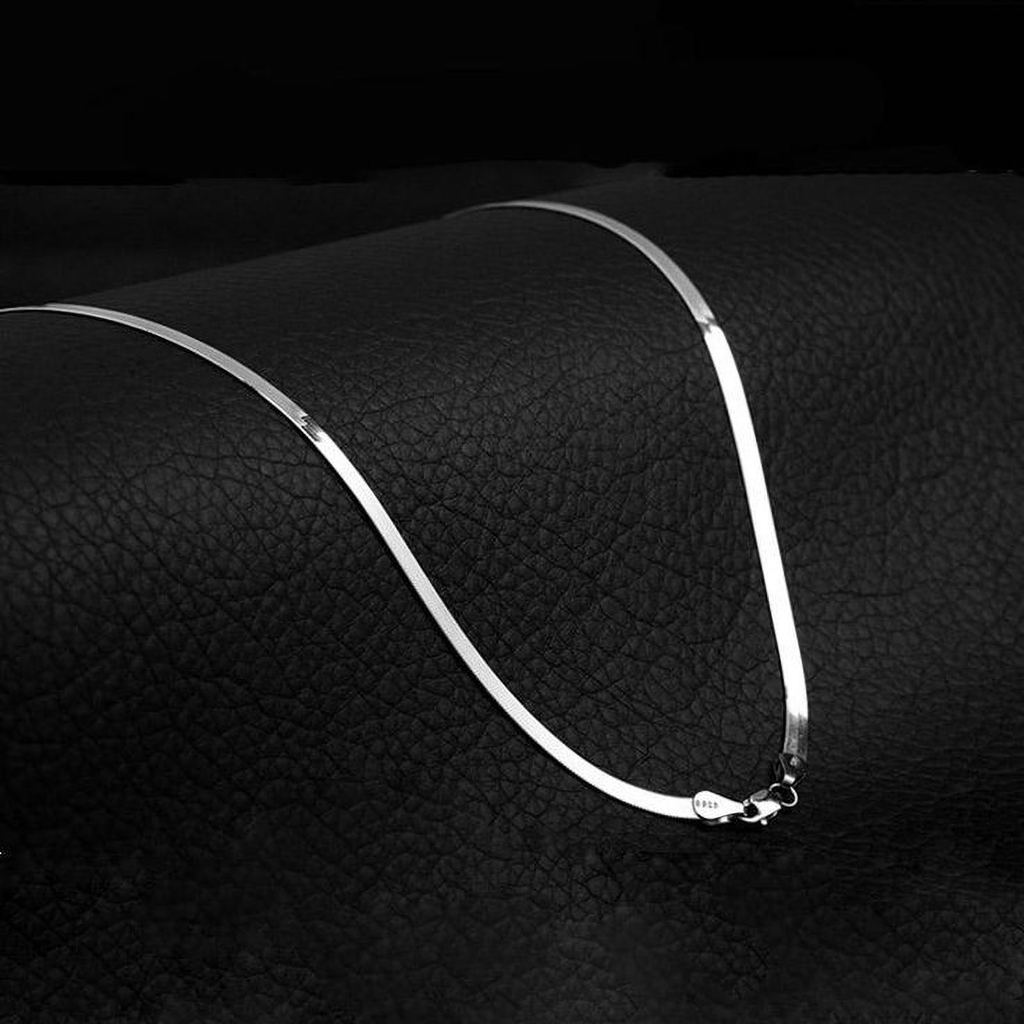 Anti Tarnish Plain Silk Design Silver Plated Stainless Steel Chain
