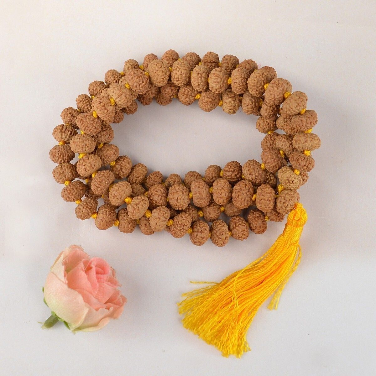 7 Mukhi Rudraksha Mala/Neckless 108 Beads Original Japa Mala Beads Rudraksha Necklace