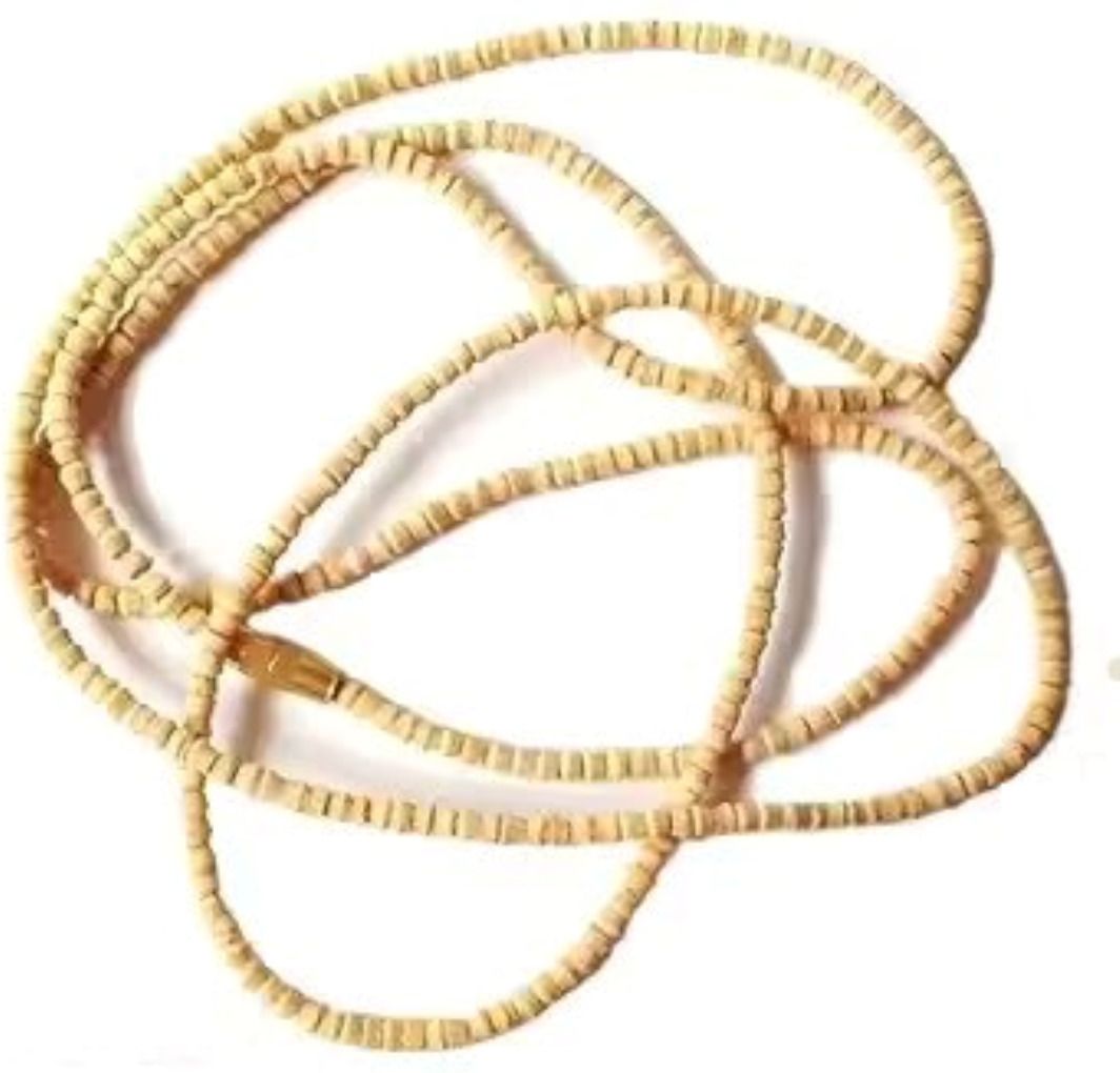 Original Tulsi Kanthi Mala 2 Round Pure Basil Wood Double Layer Neck Chain Beads Wood Chain-image-2