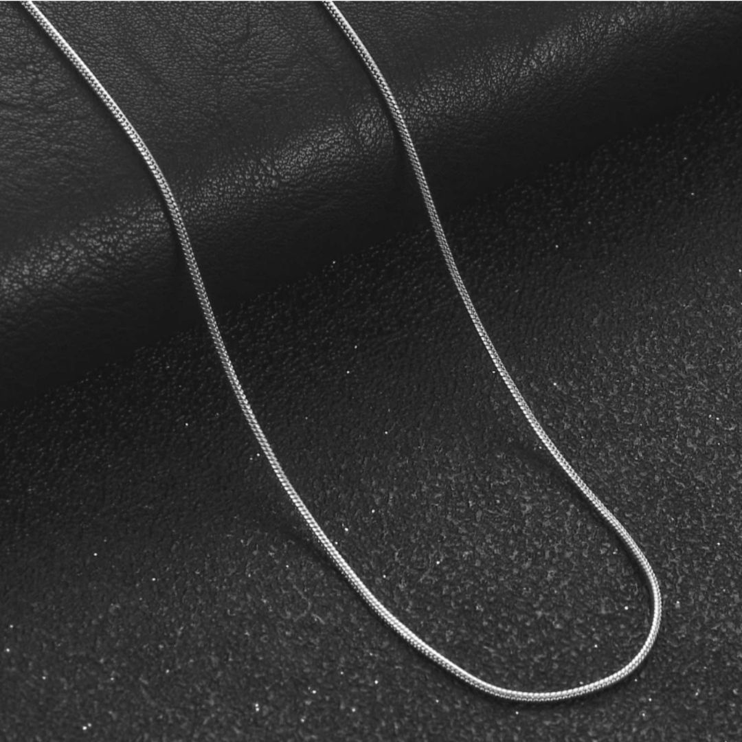 100% Stainless Steel Silver 2mm Round Thin Waterproof Necklace Chain Silver Plated Stainless Steel Chain