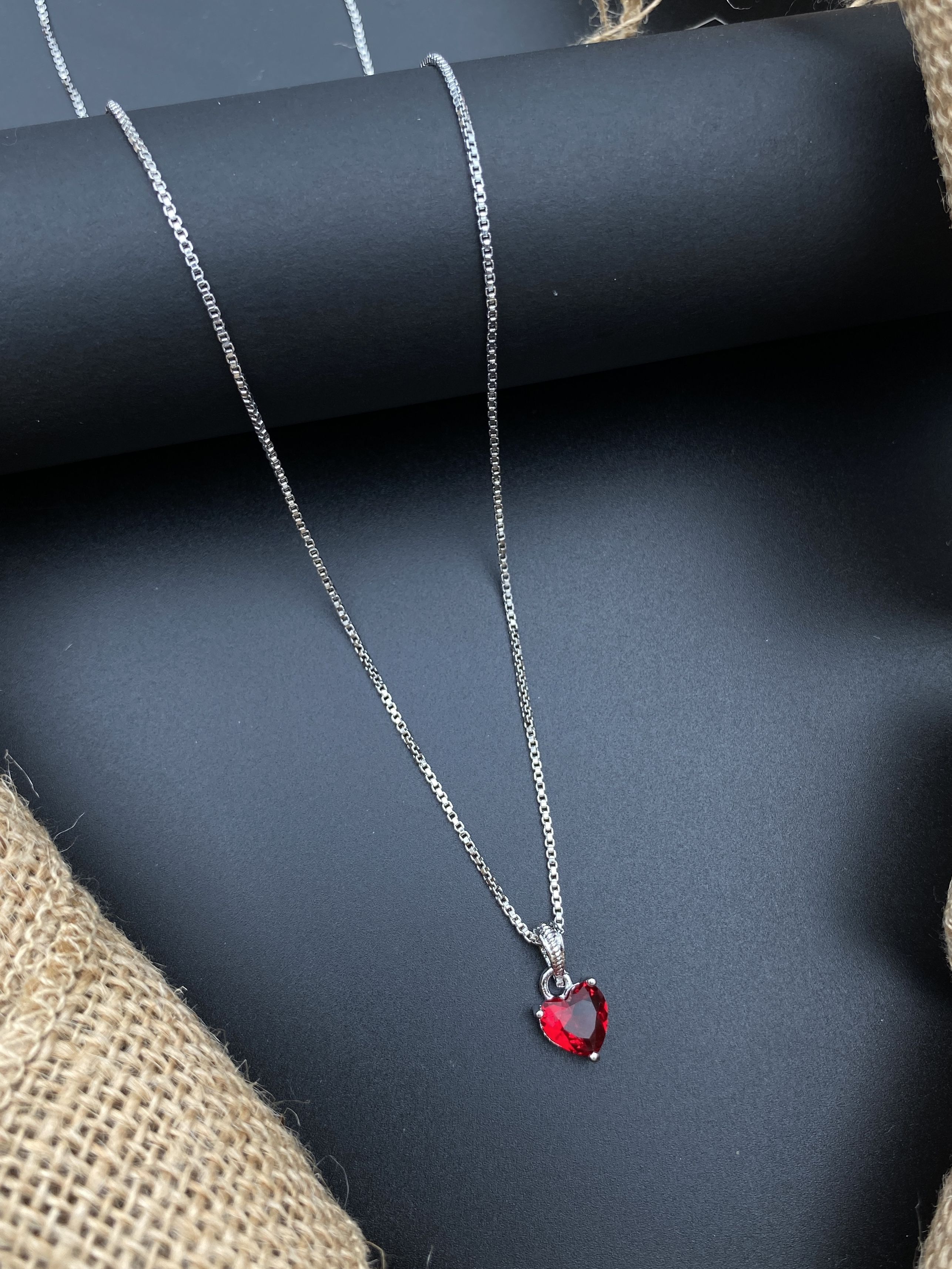 heart necklace for girls Diamond Silver, Sterling Silver Plated Silver, Sterling Silver Necklace