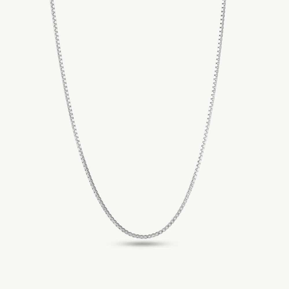 925 Sterling Silver Box Chain | Fine Silver Jewelry | Perfect Gift for Him & Her Sterling Silver Chain-image-1