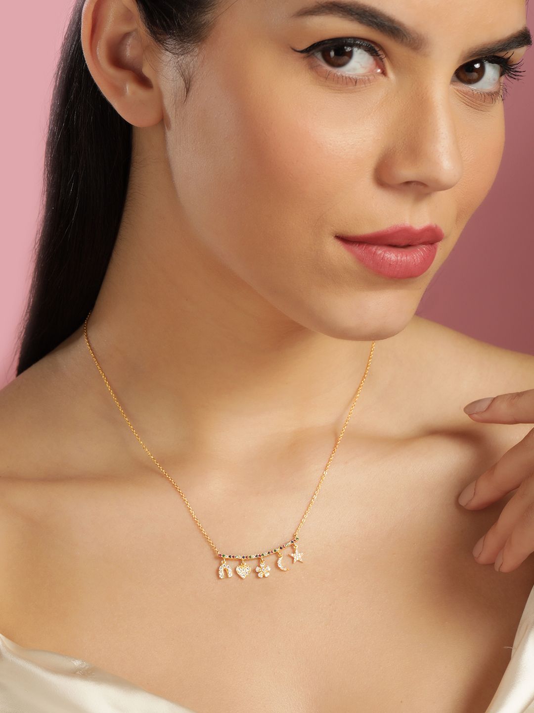 rubans 925 silver Gold-plated Plated Sterling Silver Necklace-picture-13