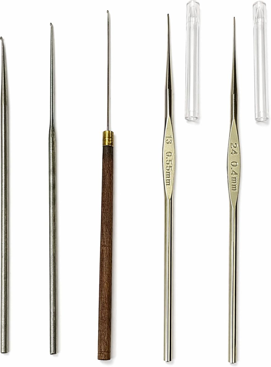 Aari Needle Set – 5 Pc Combo Pack Iron & Tulip Needles (Size 13 & 24)-image-15