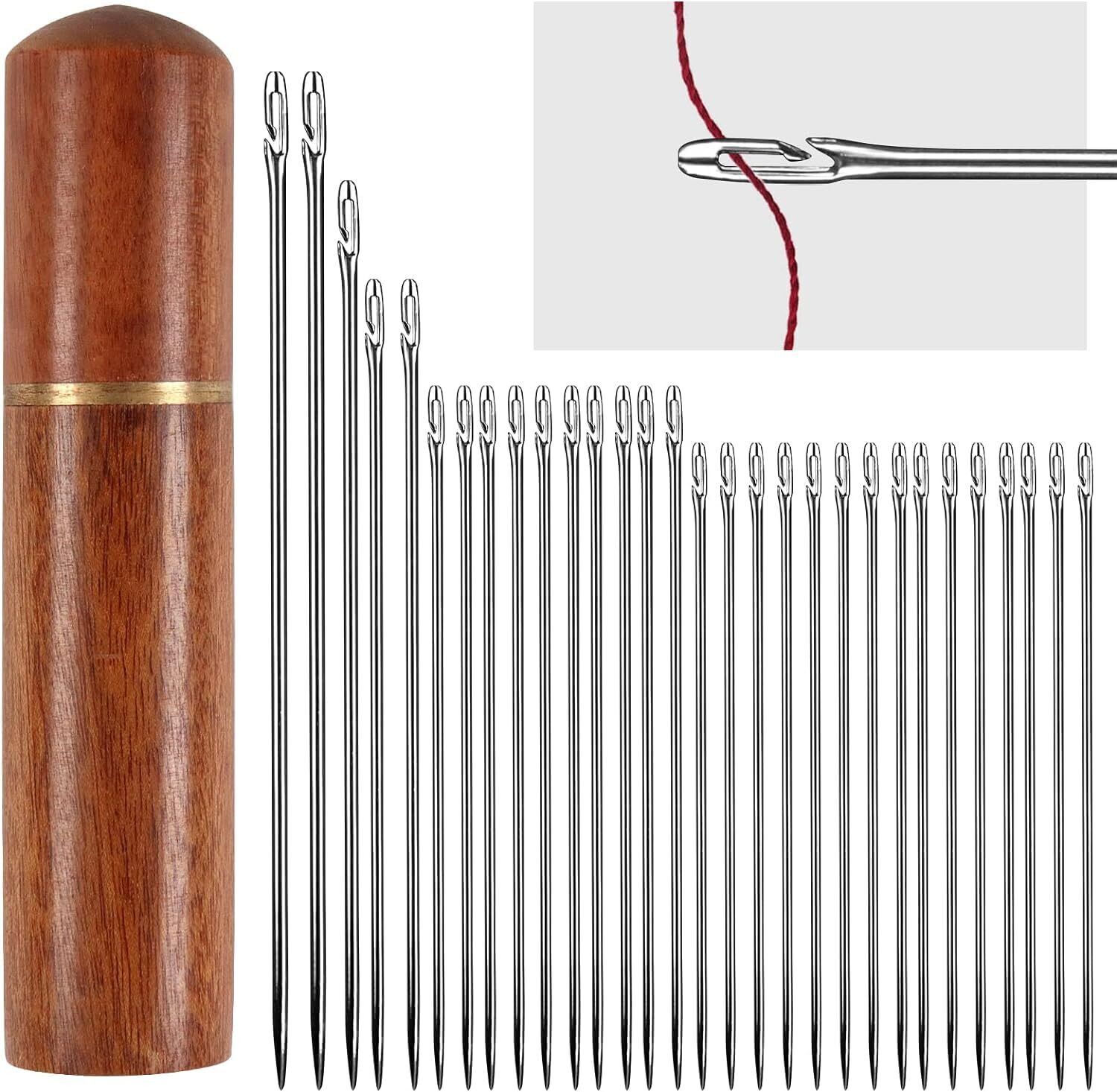 30pcs Easy Thread Needle Kit – For Crochet, Punch Needle & Embroidery Hand Sewing Needle-image-33