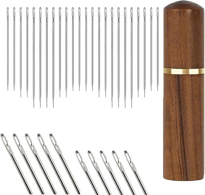 safartraders 30 Pcs Self-Threading Quilting Needle Set Hand Sewing Needle-picture-45