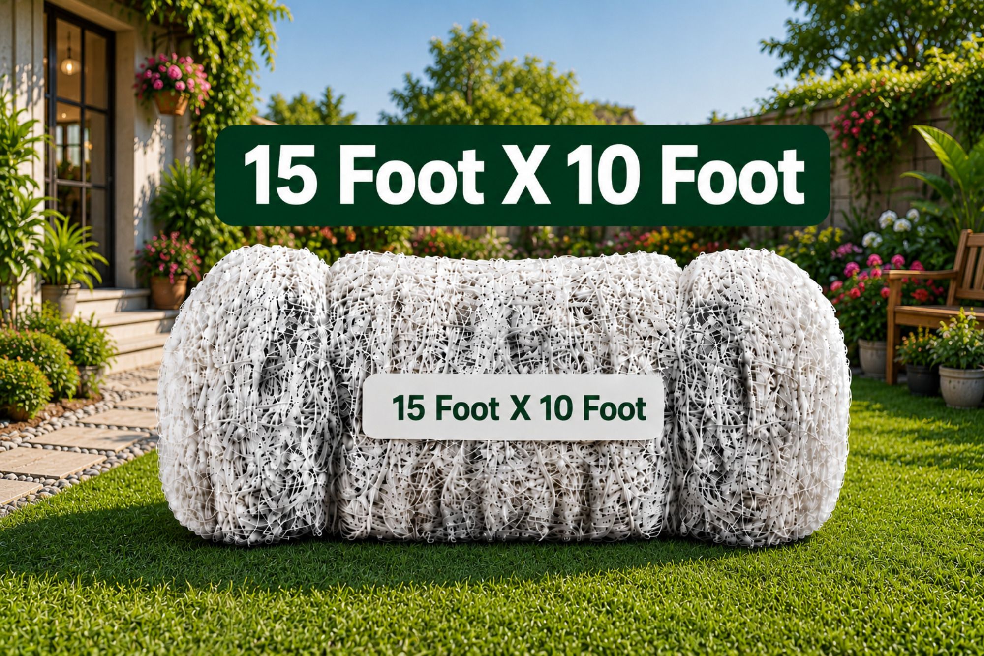 Strong PVC Bird Protection Net 15 Foot X 10 Foot | White Outdoor Safety Net Camping Net-image-27